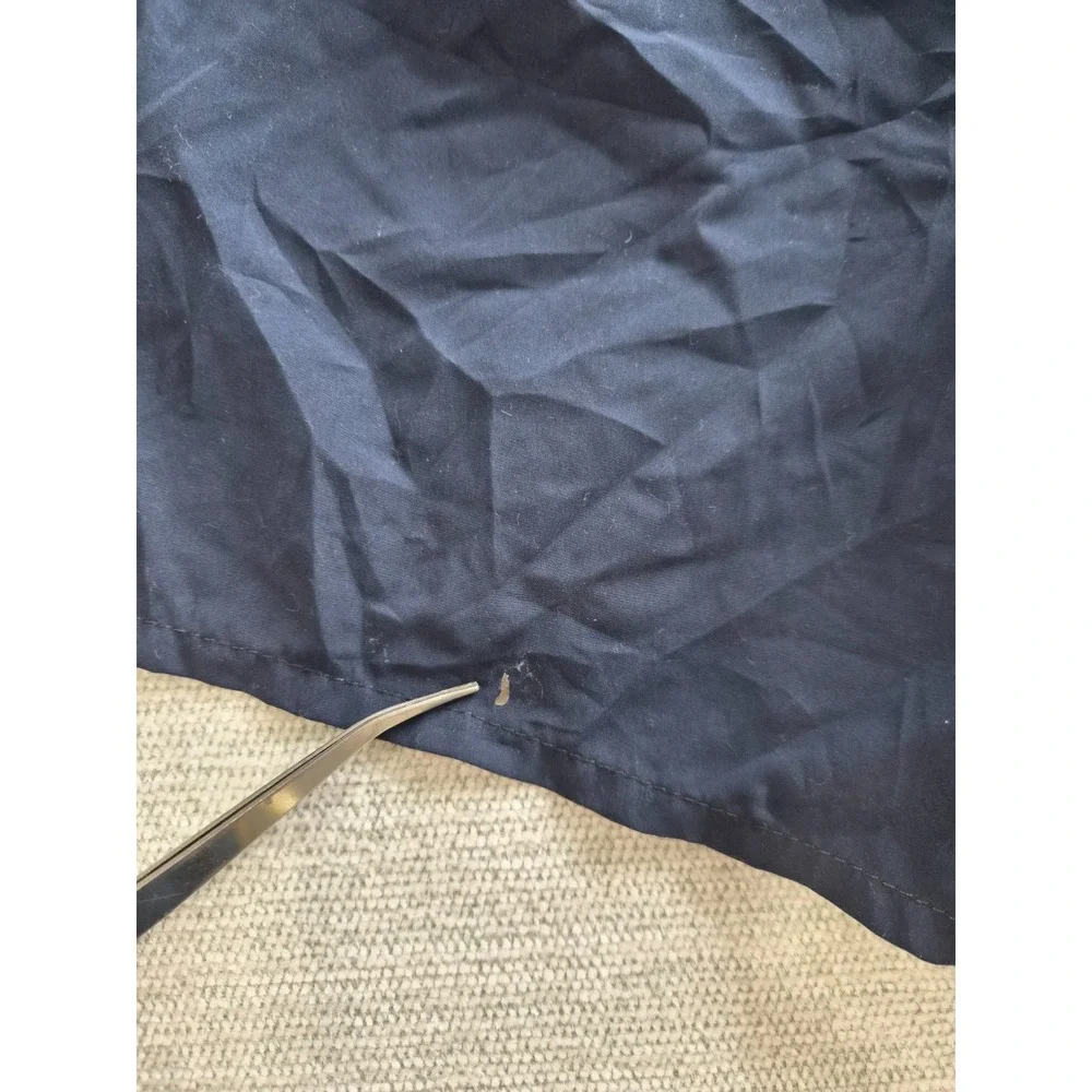 Lacoste Monochrome Swim Trunks Men 2XL Navy Blue Mesh Lined Quick Dry Drawstring
